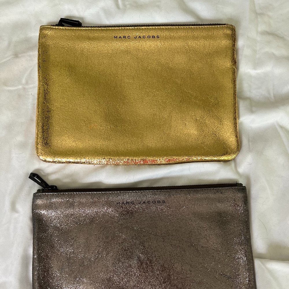 Marc Jacobs set of 2 metallic clutches